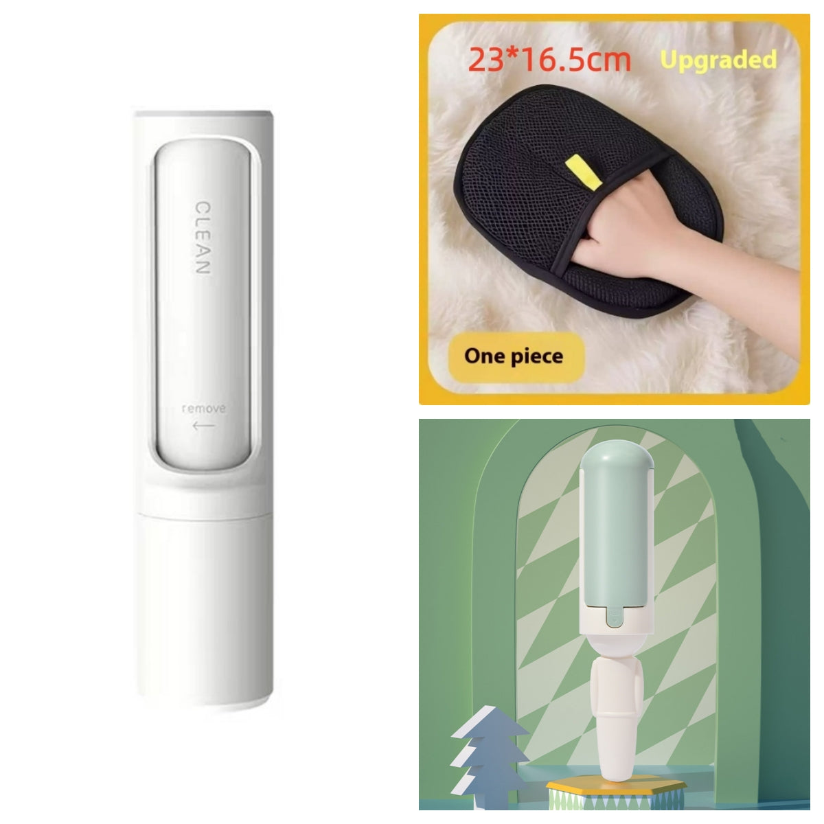 Brosse Anti-Poils Auto-Nettoyante pour Chat & Chien